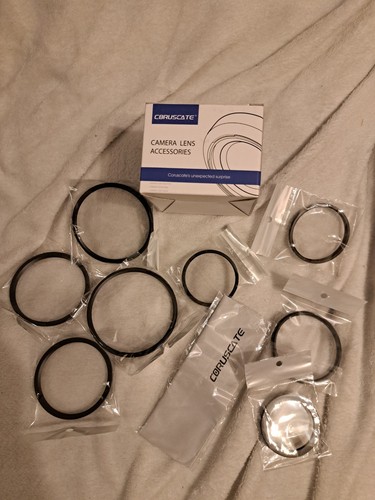 Camera lens filter - lens, rings